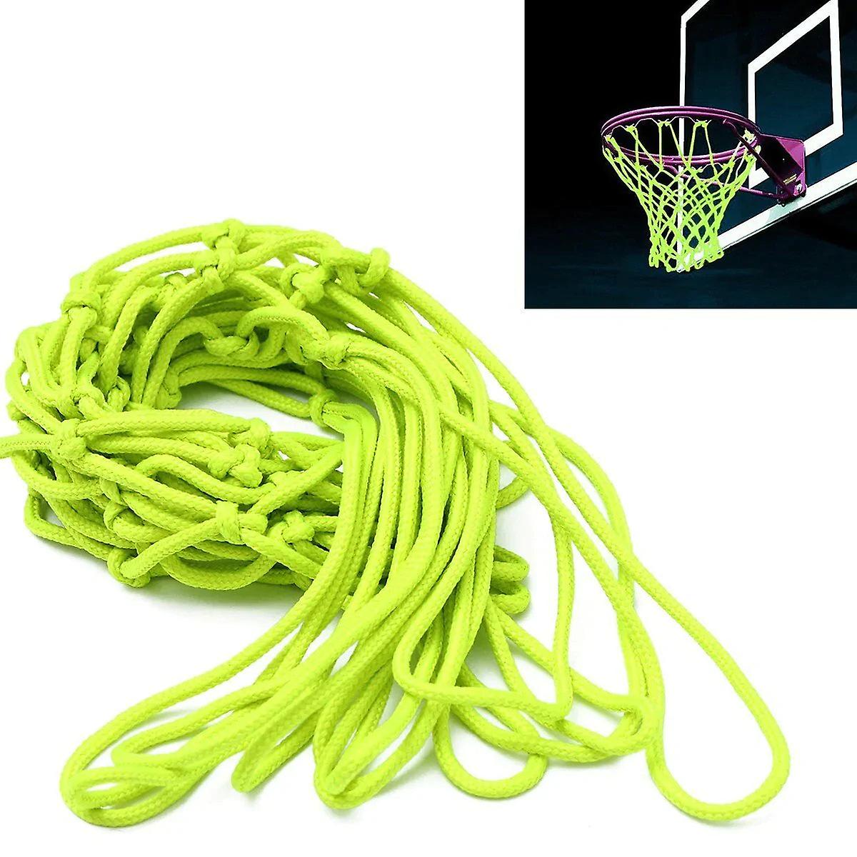 44X32cm Glow In The Dark Basketball Net Nylon Abrasion Resistant Easy To Install Outdoor Indoor Basketball Net For Adults