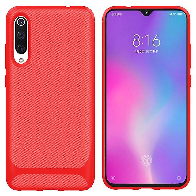 Shockproof Soft Shell Case for Xiaomi Mi CC9e - Red