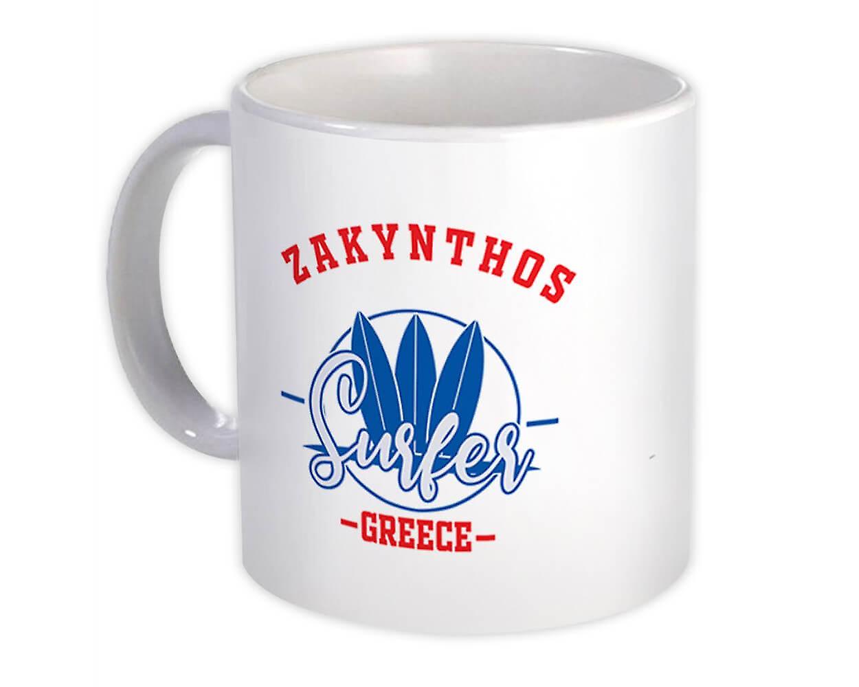 Gift Mug: Zakynthos Greece Surfer