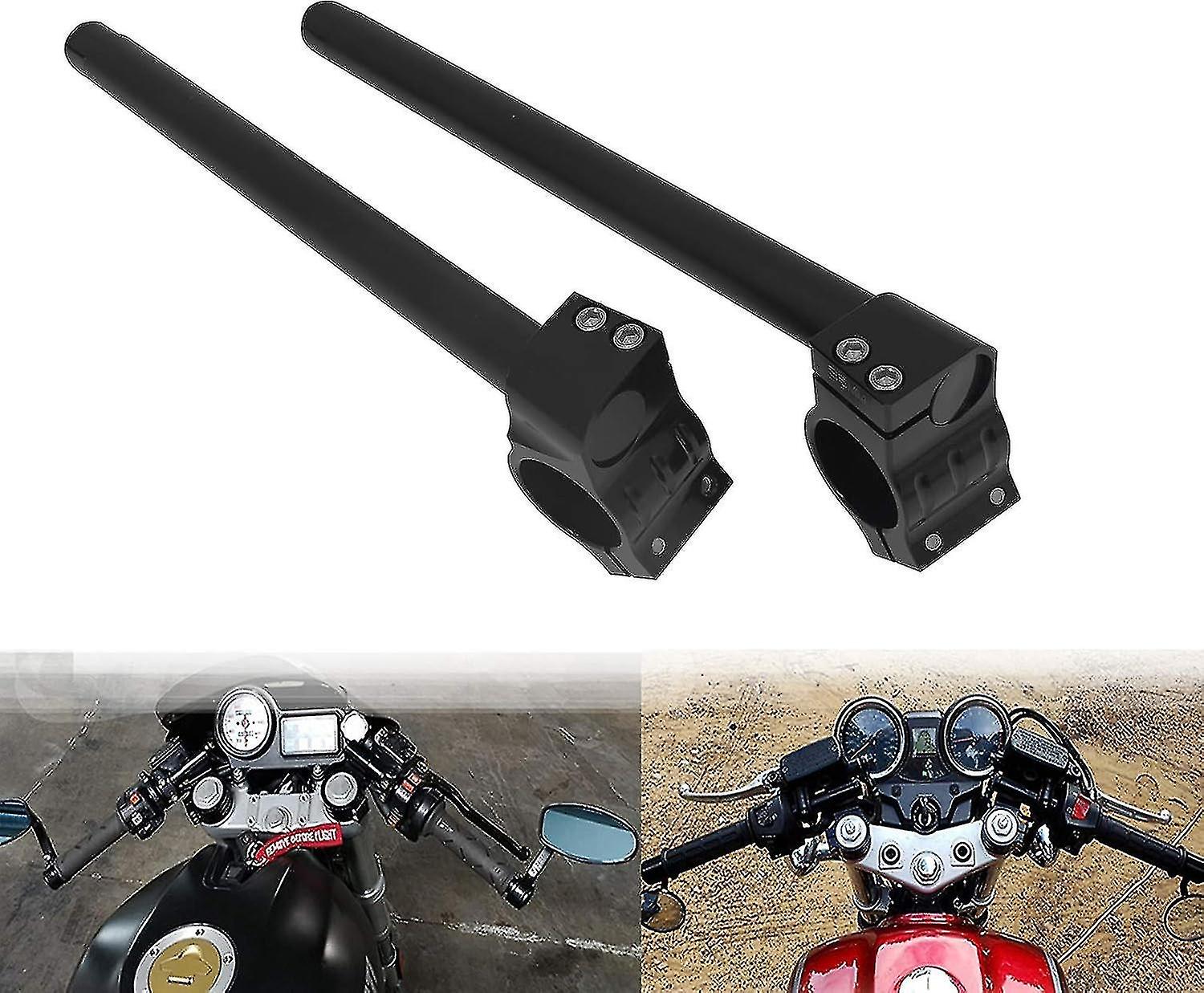 7/8" 41 Mm Clip Ons Cafe Racer Universal Fit For Harley Suzuki Yamaha Kawasaki Cafe Racer Style