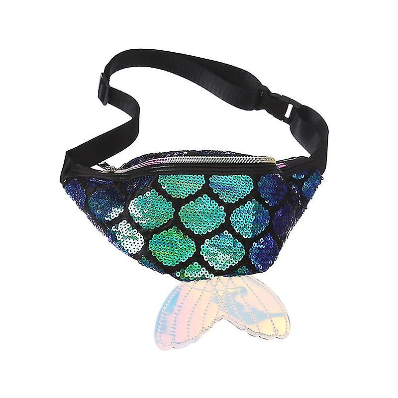 Fabric And Sequin Storage Pouch For Storage