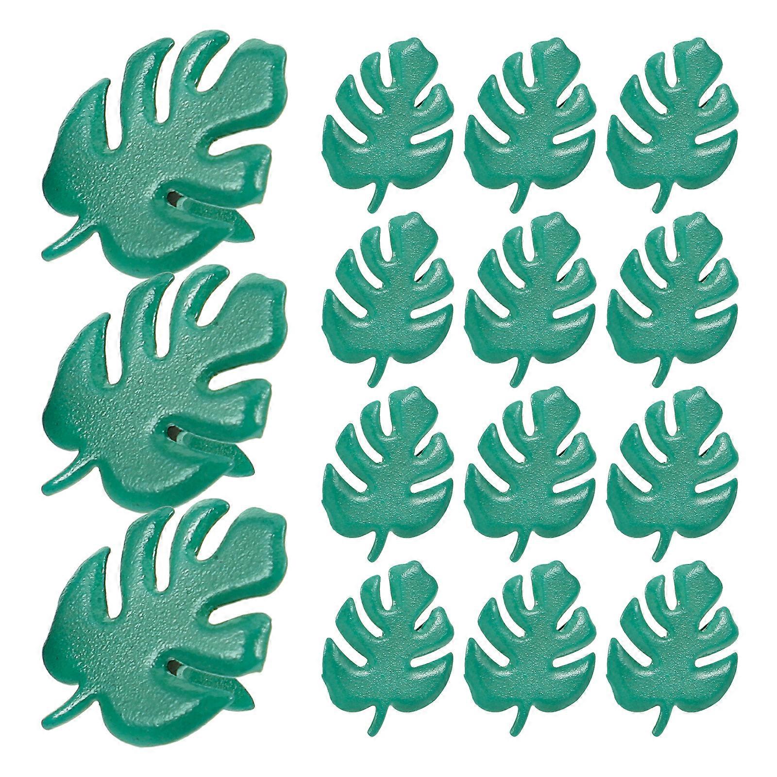 50Pcs Small Leaf Brads Art Crafts Making Brads Multi-function Paper Brads Scrapbooking DIY Brads