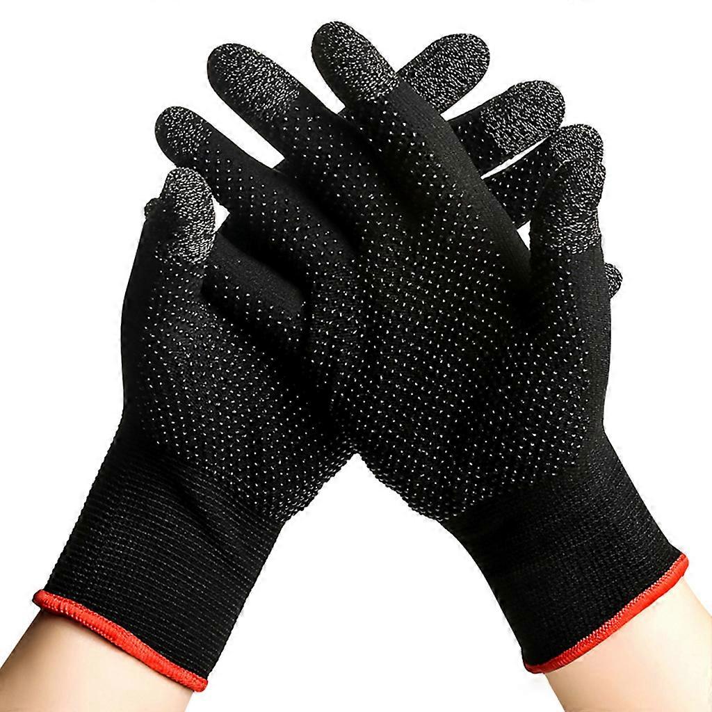 2pcs Hand Cover Game Controller for PUBG Sweat Proof Non-Scratch Sensitive Touch Screen Gaming Finger Thumb Sleeve Gloves
