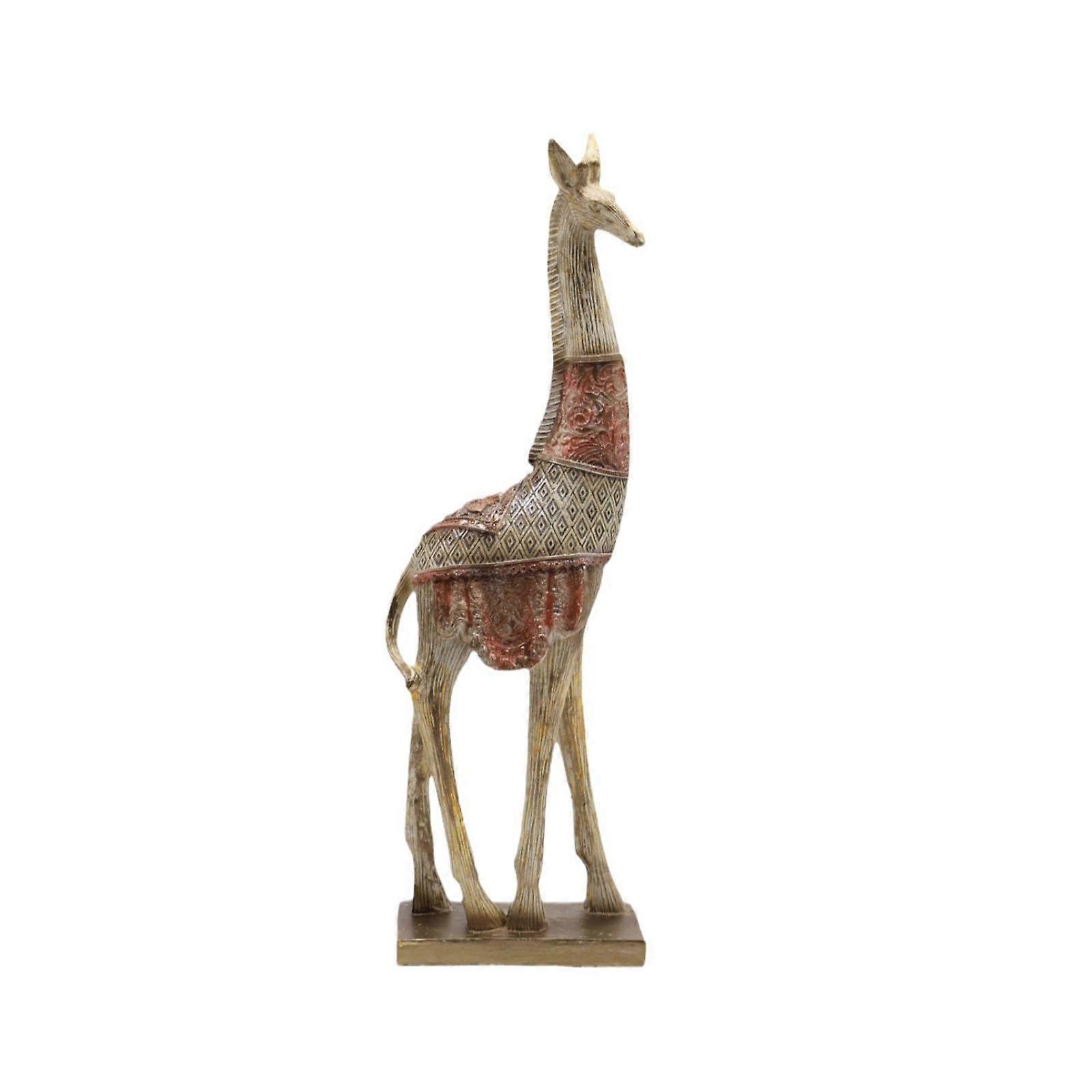 Giraffe Sculpture Crafts Resin Tabletop Decoration for Entrance Hotel Office