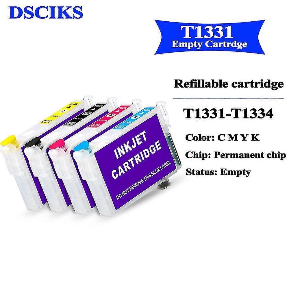 hg 4 color T1331 - T1334 Refillable ink cartridge for Epson Stylus NX420 T22 TX120 TX420W Workforce 320 printer with permanent chip