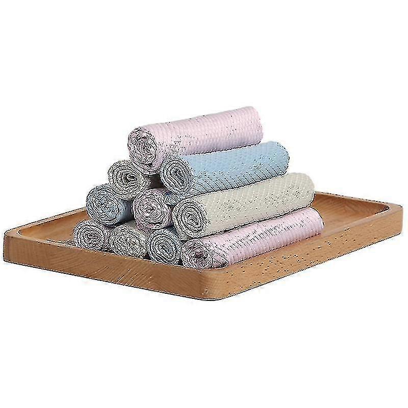 Fish Scale Microfiber Polishing Cleaning Cloth Reusable Wave Pattern Fish Scale Cloth Rag Glass Scrubbing Cloth Without Leaving Marks Tw