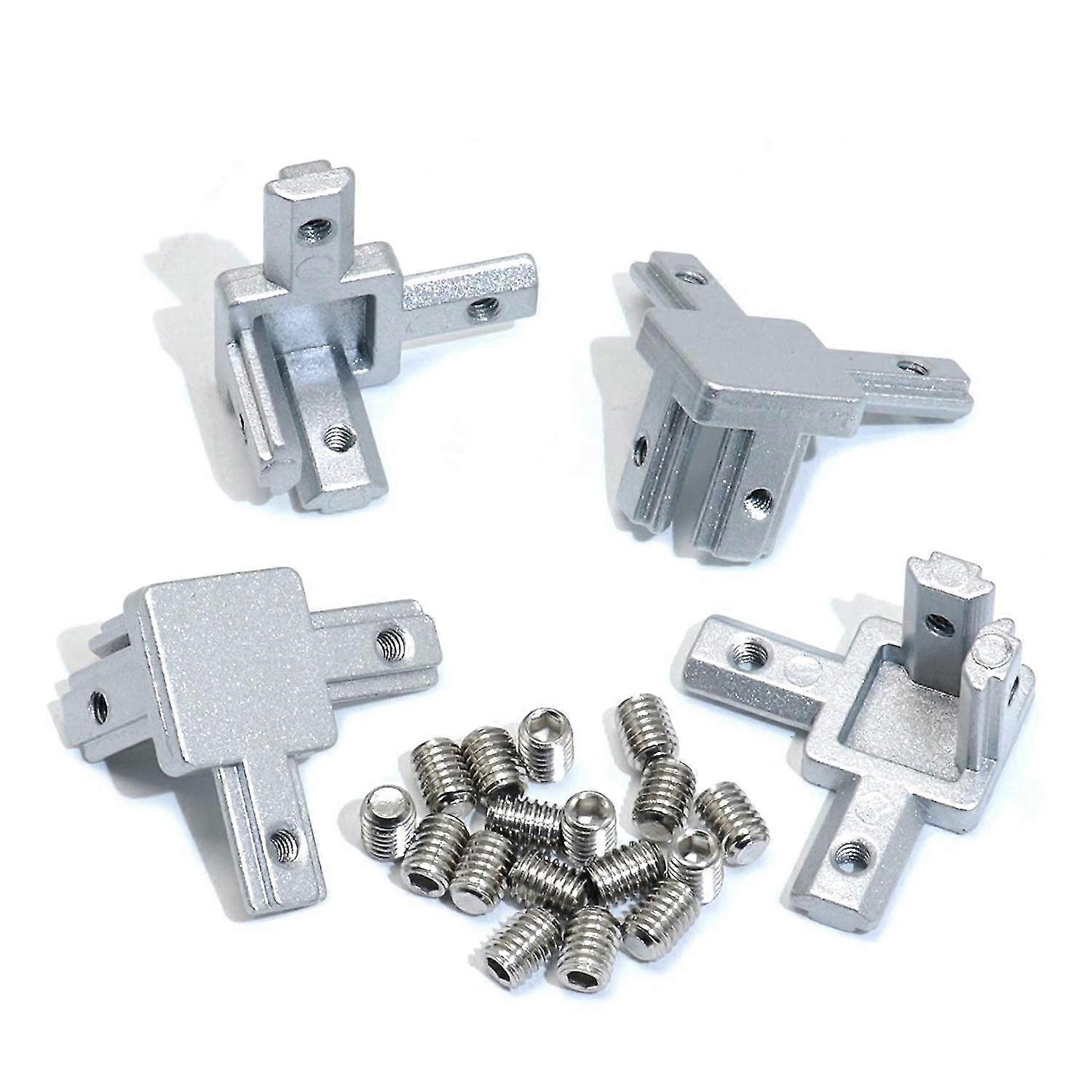 For 4pcs 2020 Series 3 Way End Corner Bracket for T Slot