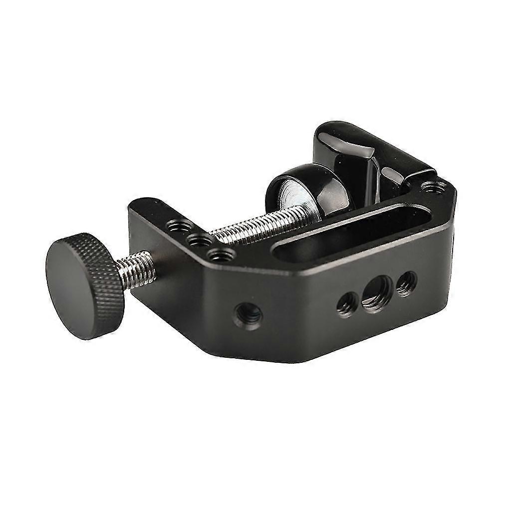 Adjust C-clamp With 1/4" 3/8" Thread Hole Duty C-shaped Desktop Clip