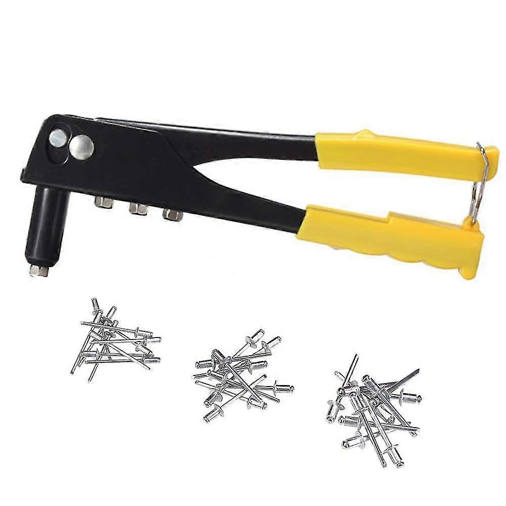 Rivet Gun Set Professional Rivet Tool With 200 Rivet Nuts Hand Riveter Set