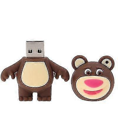 shape silicone flash disk special kinds bear festival brown