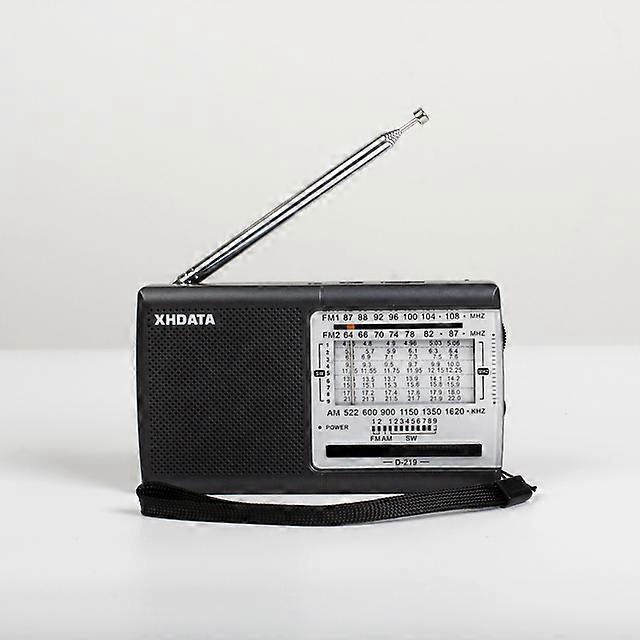 D-219 FM Radio Portable AM SW 1-9 11 Bands Radio Receiver High Sensitivity Shortwave Pocket Radio Speaker Earphones Jack