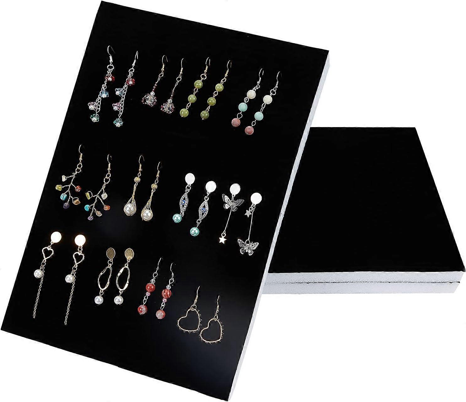 Jewelry Storage Foam Insert 3pcs 13x9 Black for Boxes Trays Display Showcase Storage