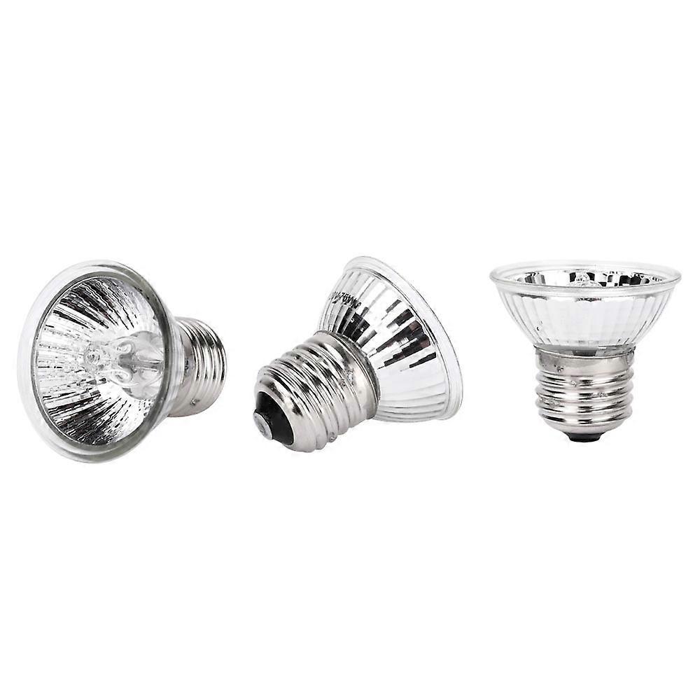 Schildpad Warmtelamp Lamp, UVA UVB 75W E27 Reptielenlamp Kachel Lamp Lamp voor Reptielenaquarium Full Spectrum Halogeenlamp voor Reptielen Hagedis Schildpad 3p