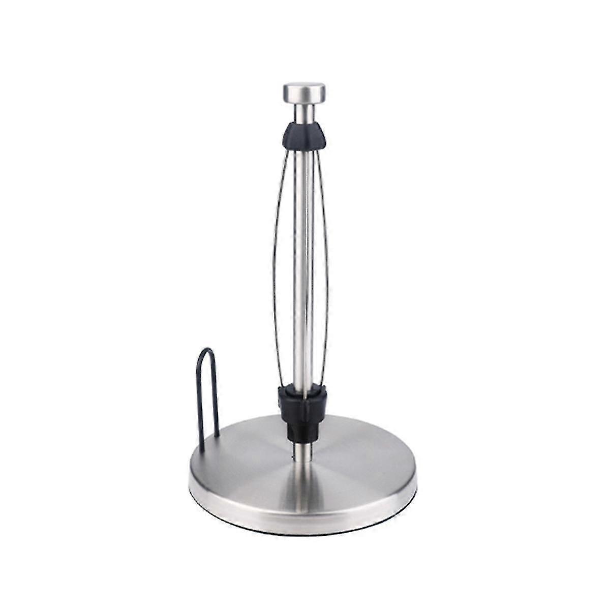 Paper Towel Holder Countertop With Damping Suitable For Kitchen Bathroom Vertical Paper Towel Holder With Base (silver)