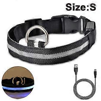 Led Dog Collar, Luminous Dog Collar, Rechargeable And Adjustable In Length, Waterproof Safety Pet Collar For Dogs And Cats