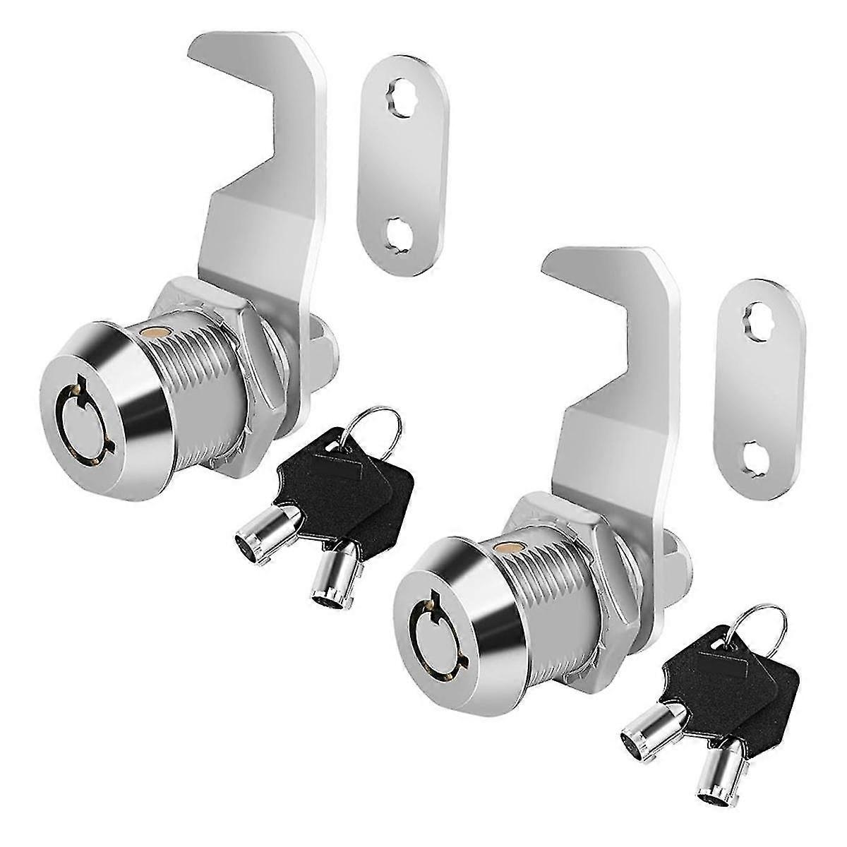 Tool Box Lock with Key,5/8In Cabinet Cam Lock Keyed Alike,ToolBox Lock for RV Storage Compartment Door Tool Cart Mailbox-Good
