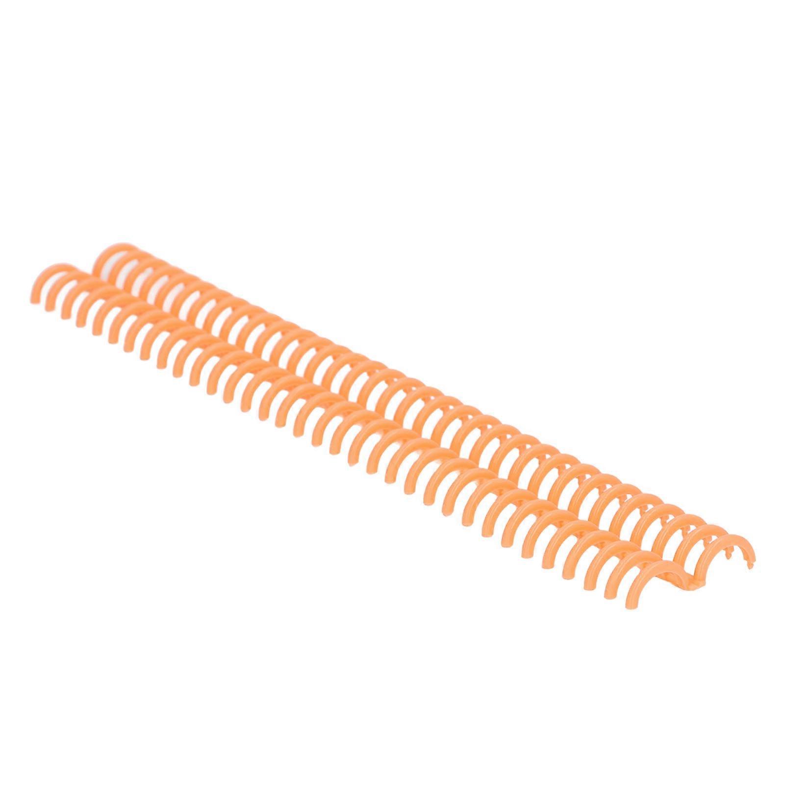 per bobine di rilegatura da 10 pezzi 34 fori in polipropilene resistente all'usura spine di rilegatura per cancelleria arancione