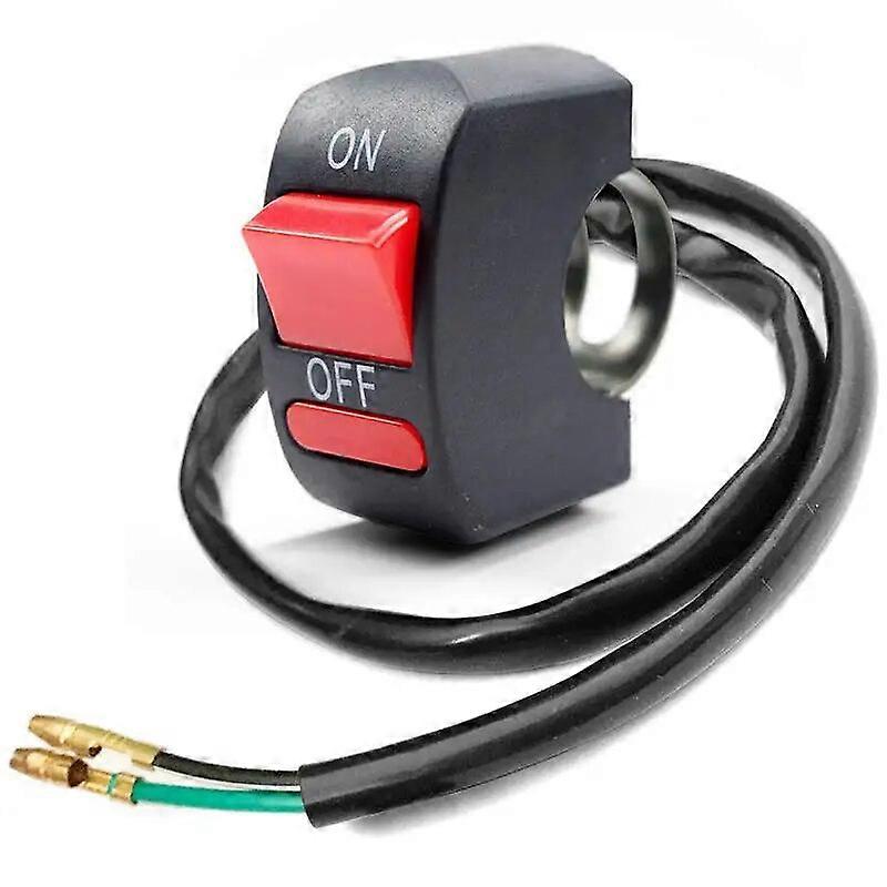 Motorcycle Handlebar Toggle Switch On Off Push Button Bicycle Tuning Part for U5 U7 U2 LED Headlight Scooter Electrombile