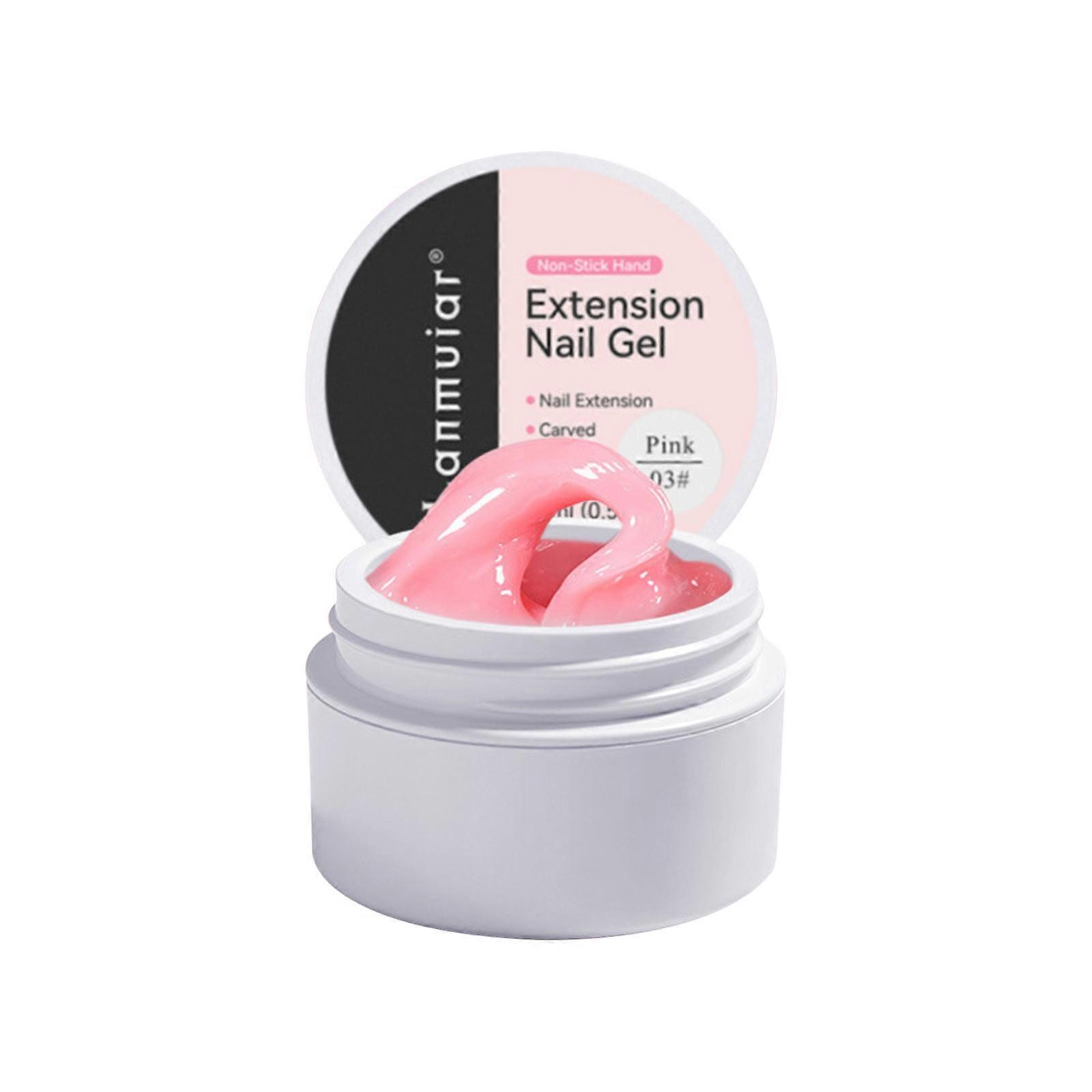 Nail Enhancement With Non Stick Hand Extension Glue, Carving And Shaping, Phototherapy Extension Glue, Nail Enhancement