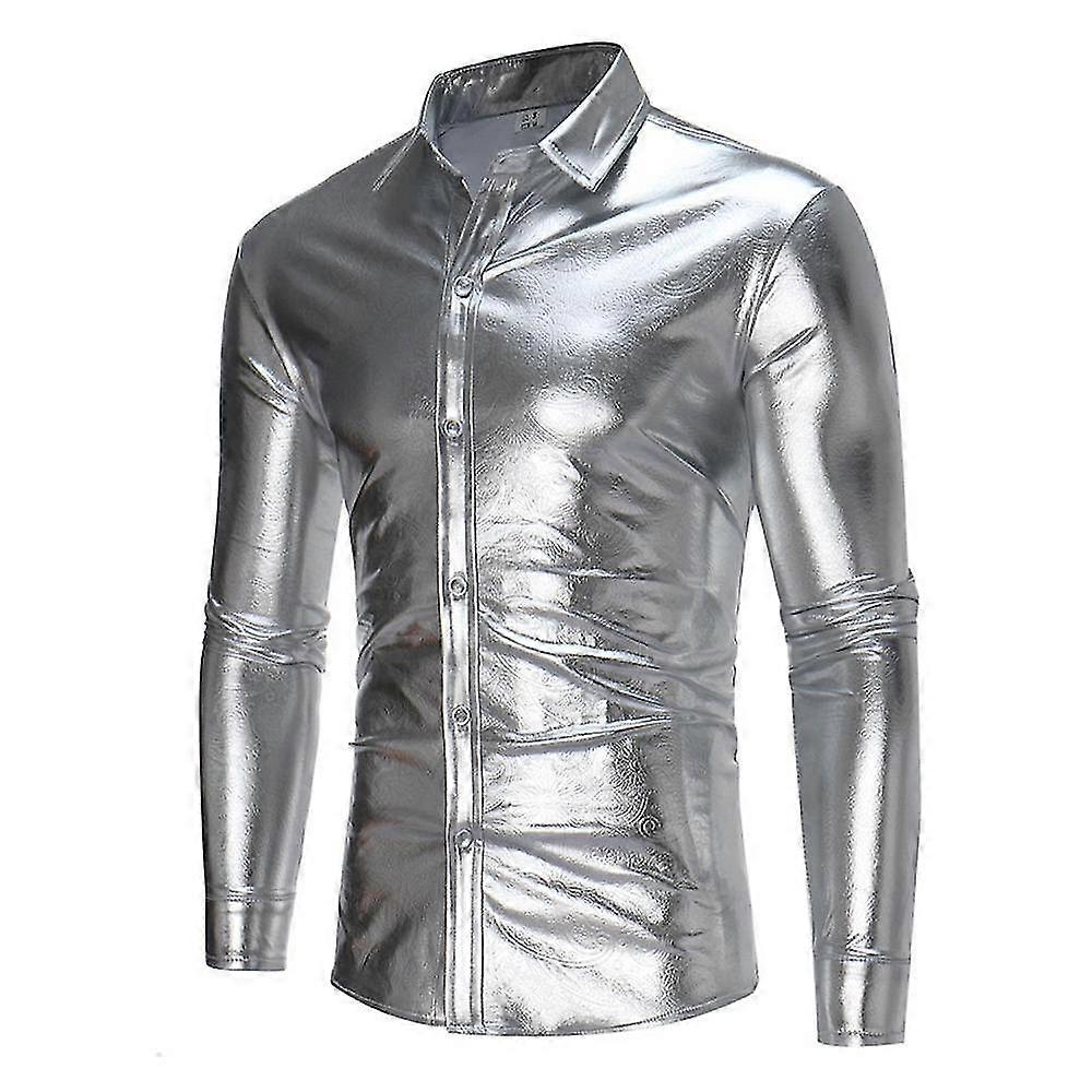 Férfi divat hosszú ujjú éjszakai klub ing