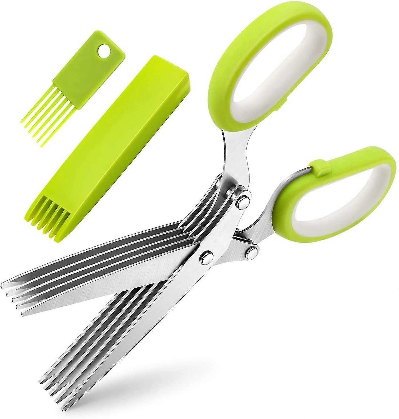 5 Blade Scissors Kitchen Multipurpose Cutting Shear Shredding Shears