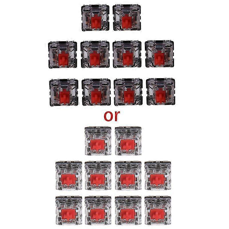 10st 3-stifts mekanisk tangentbordsbrytare röd för Cherry Mx Keyboard Tester Kit