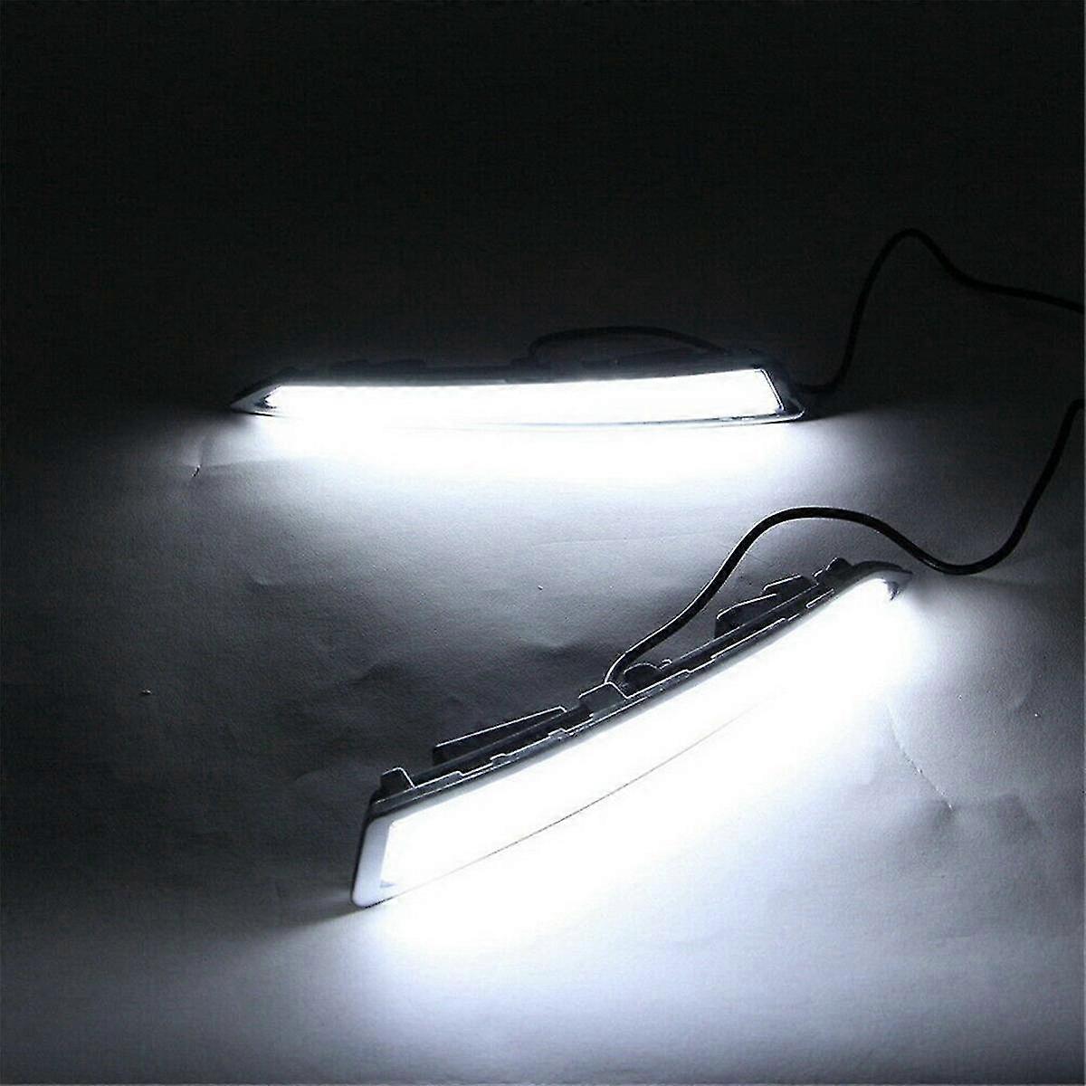 1 Pair LED DRL Daytime Running Lights with Turning Signal Lamps Waterproof for Kuga Escape 2013-2016