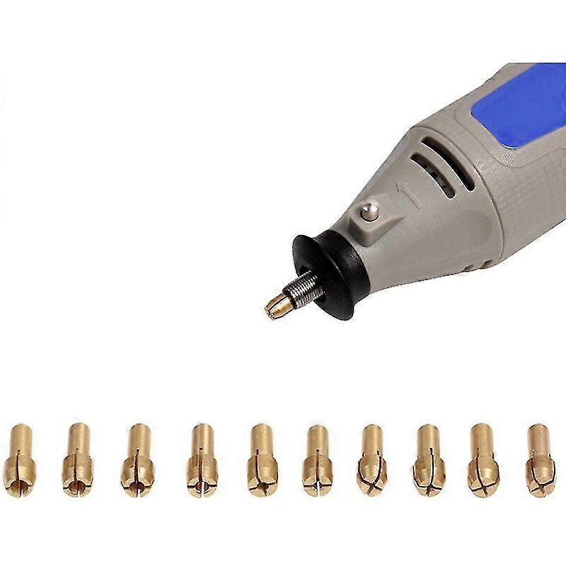 Drill Chucks - 10 Pieces Precision Copper Chucks 0.5-3.2mm for Drill Bits