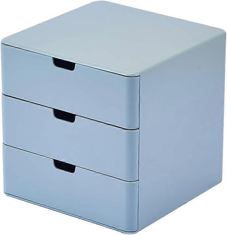 3-Drawer Vanity Organizer,Storage Organization Drawers Blue