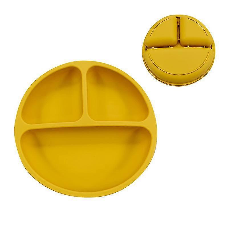 Baby Safe Sucker Silicone Dining Plate Solid