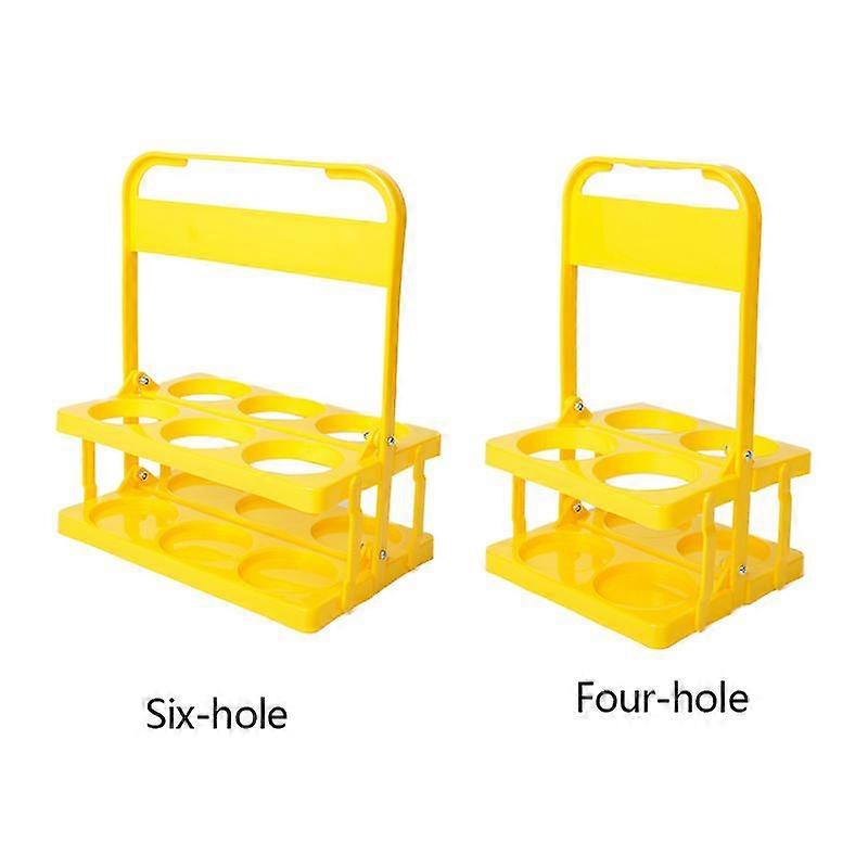 Plastic Six Pack Folding Drinks Holder Beer Rack Beer Carrier Collapsible Portable