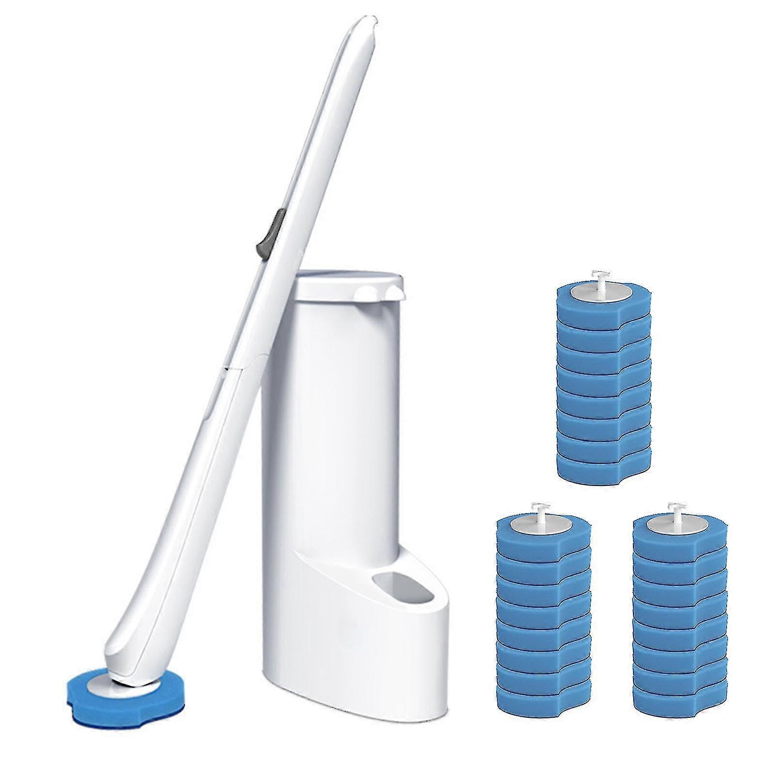 מברשת קערת אסלה עם החלפת ראש מברשת אסלה בחדר האמבטיה