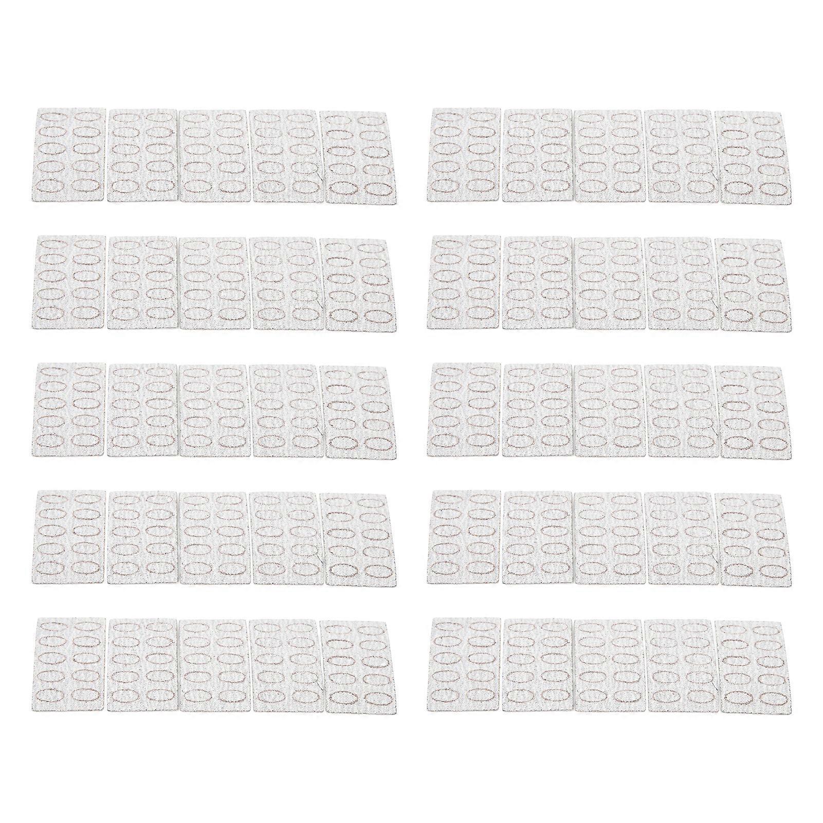 10 Bags 100 Grit Steel Pusher Sandpaper Self Adhesive Dead Skin Removal Nail Cuticle Pusher Sand Sheet