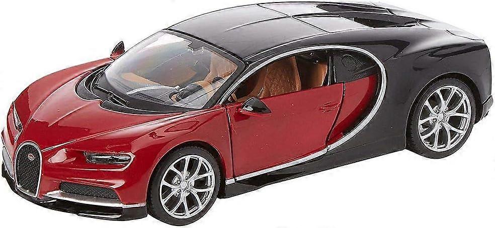 1:24 Assembly Line Bugatti Chiron - Red/Black