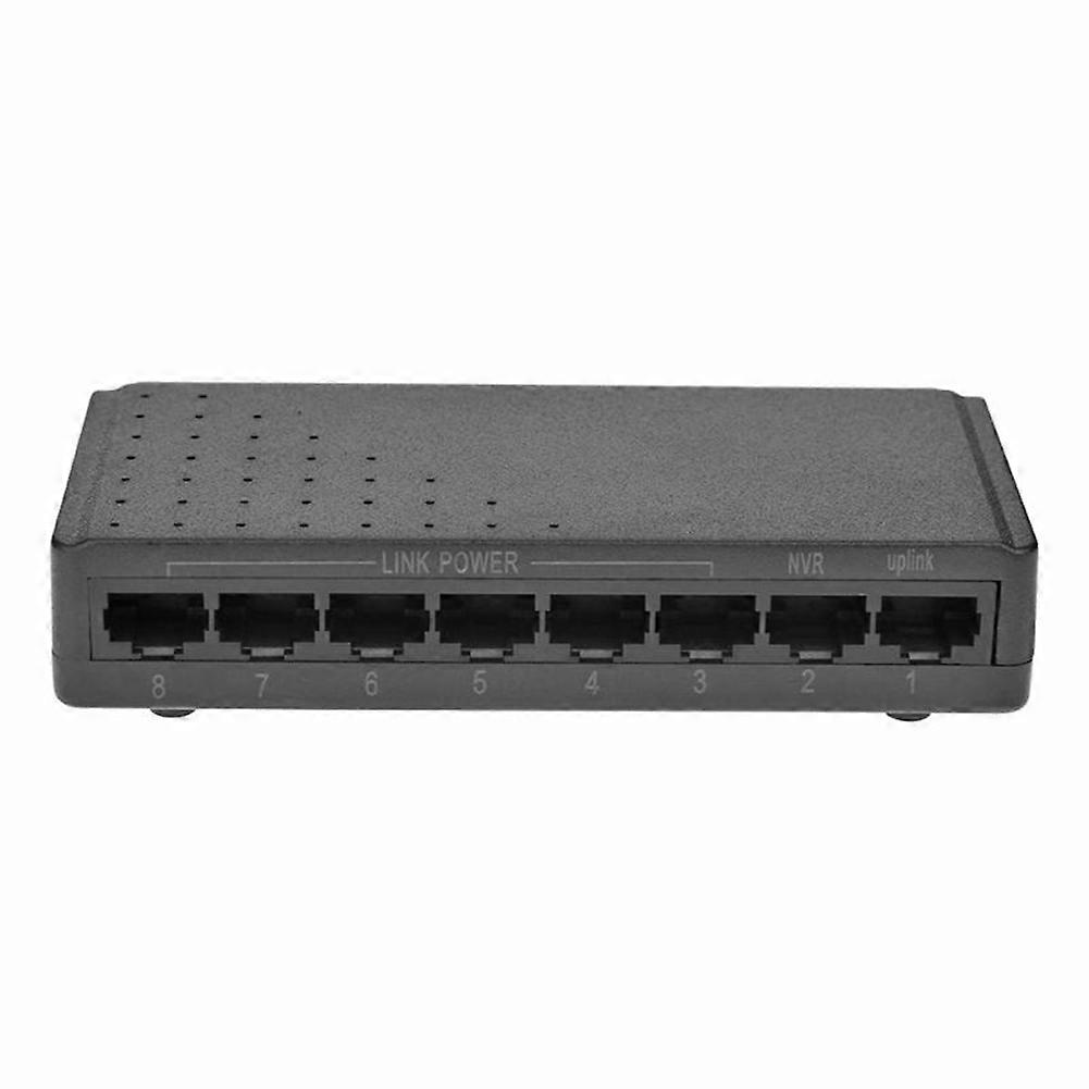 8 Ports 6+2 Injector Power over RJ45 Ethernet Family Network System 10/100M for Cameras Without Pow