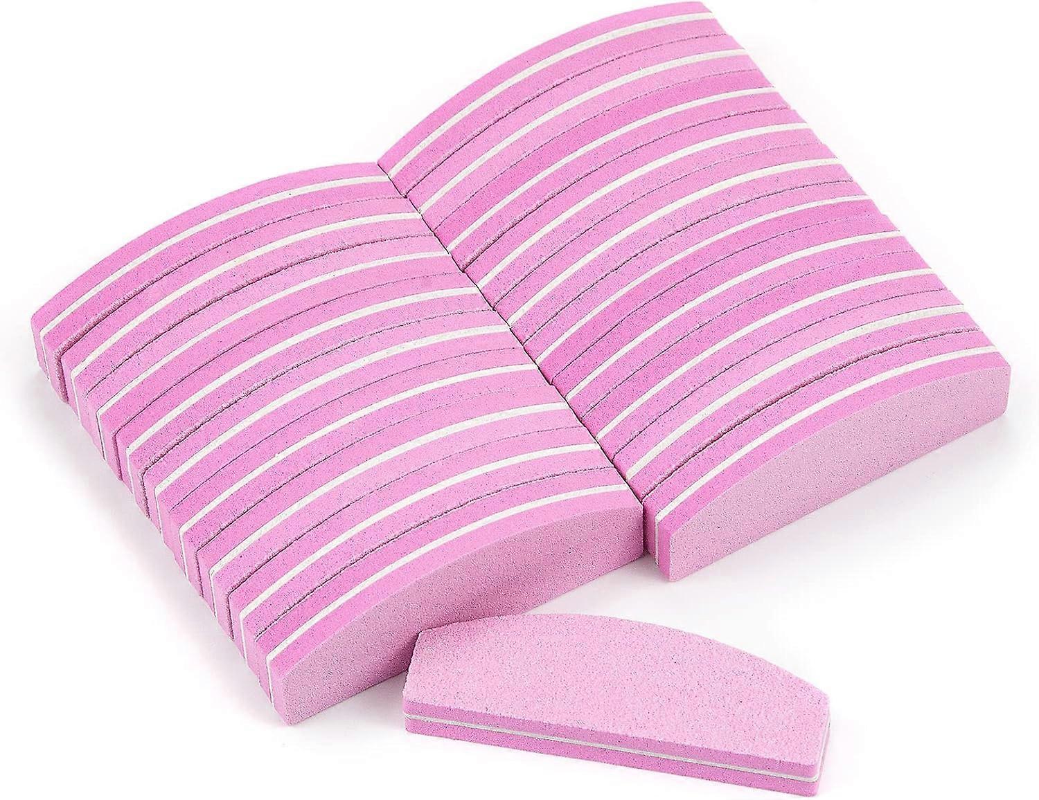 20PCS Nail Buffer Block, 100/180 Grit Sponge Nail Files Nail File for Fingernails Double Sided Nail Files Washable