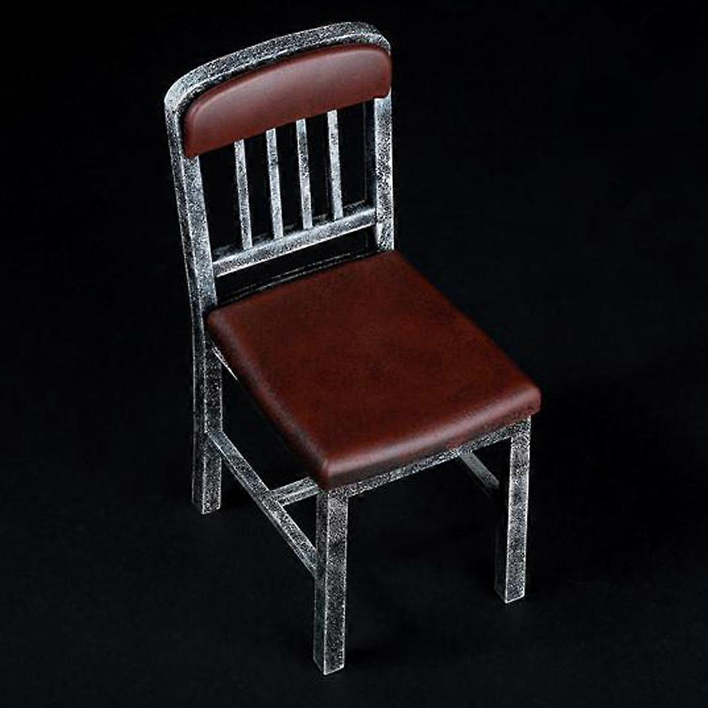 1/6 Scale Metallic Colored Chair Stool Model for 12INCH Action Figure Red