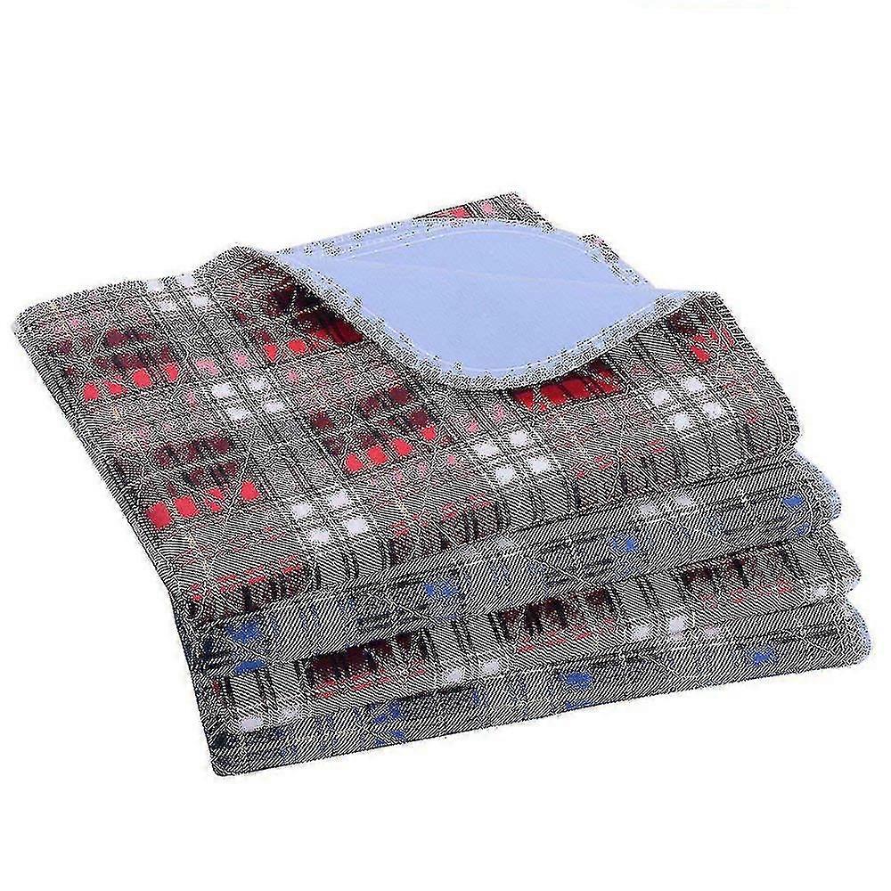 4 Stück wiederverwendbare waschbare Pipi-Pads für Hunde Katzen, Welpen-Töpfchen-Trainingspads, Wurfpads 24" x 36"-YNP