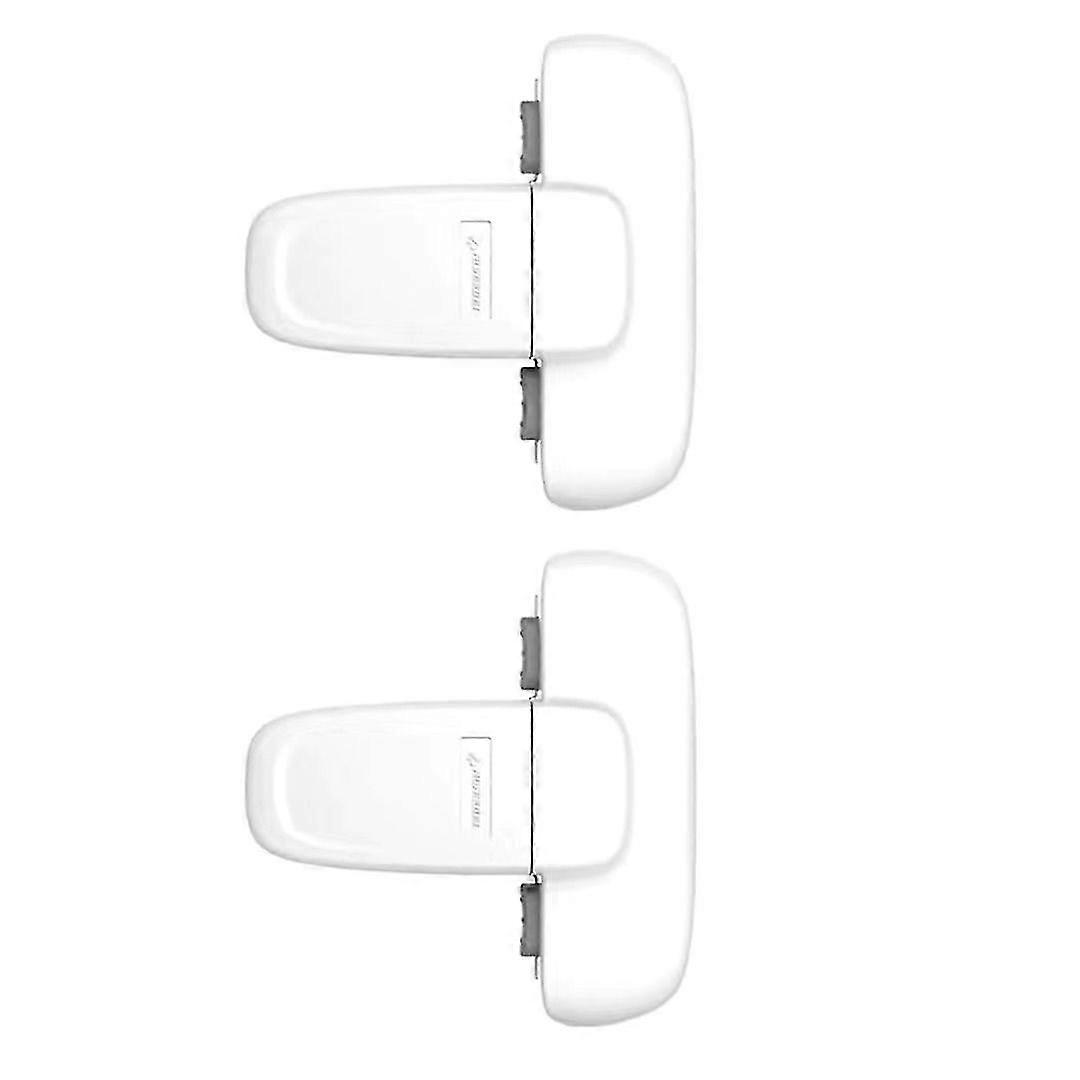 2 Pack Home Refrigerator Fridge Freezer Door Locks-white