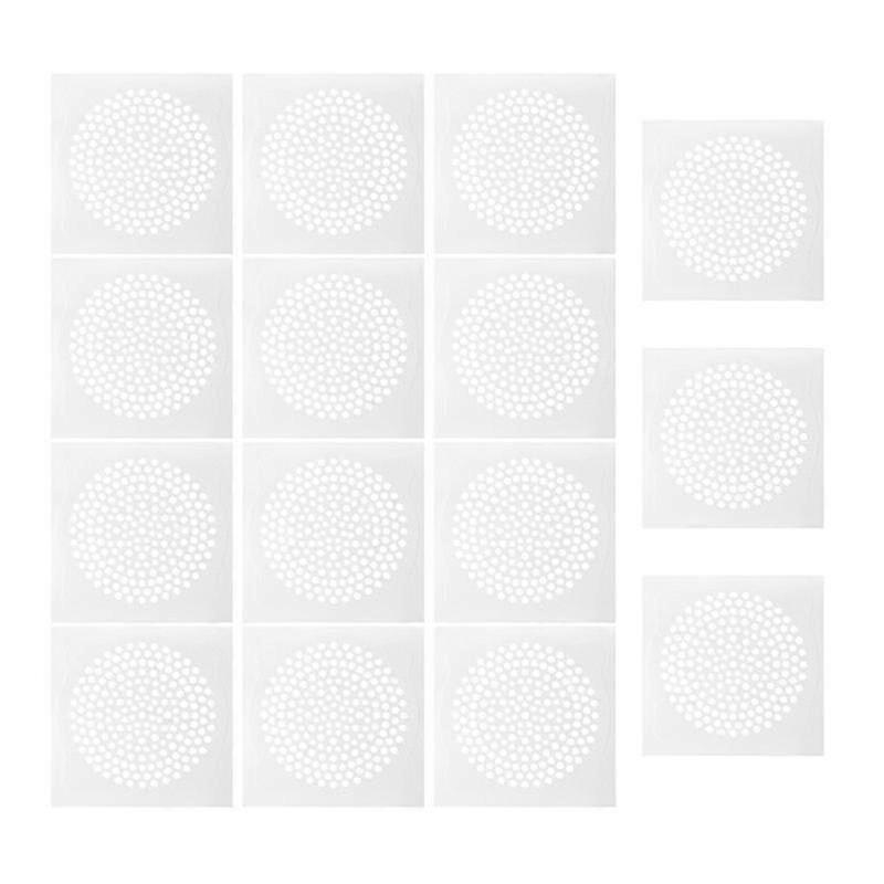 White Drain Covers And Strainers 15 Pieces