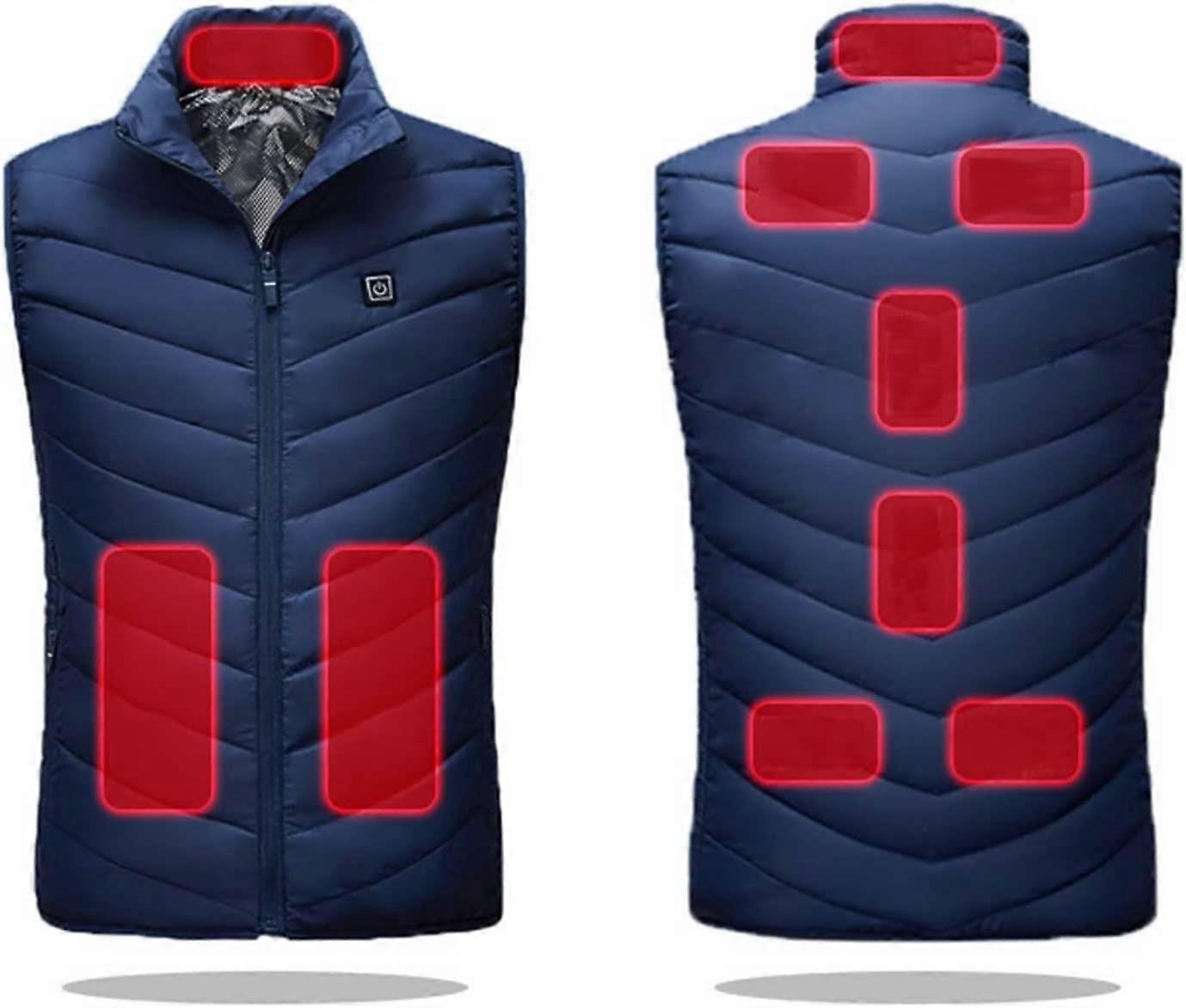 Heated Body Warmer Heated Vests Heated Jackets for Men Women with USB Rechargeable Electric Thermal Vest Winter Warm Lightweight Heating Gilet With 3 