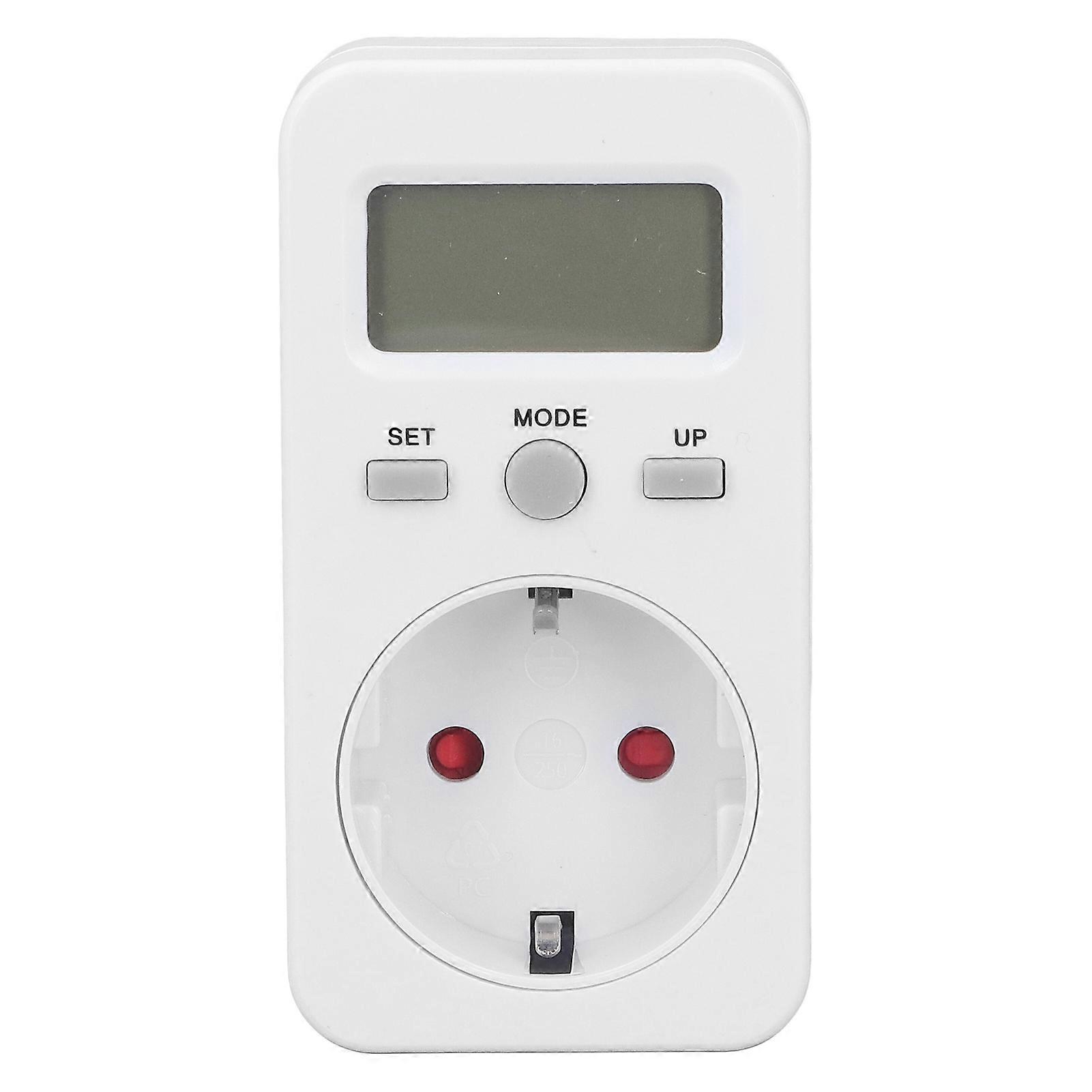 Electricity Usage Monitor LCD Display Smart Home Energy Tester Power Meter EU Plug 230V