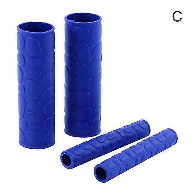 4pcs/set universal Motorcycle Handle Grip Cover Bar Brake Handle Cover Non-Slip Handle Rubber Sleeve Handlebar Covers
