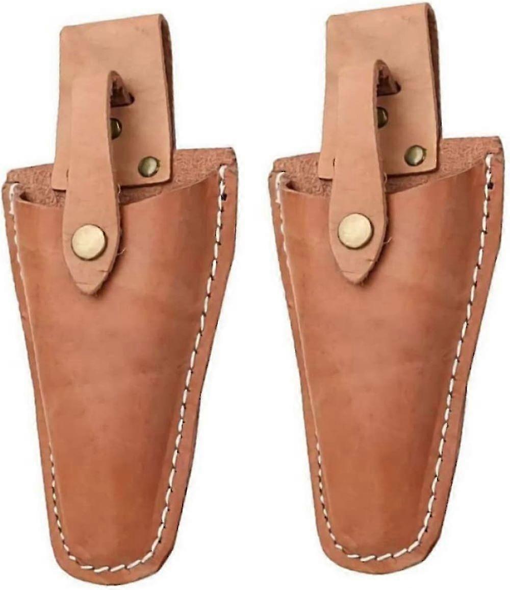 Lederen snoeischaar schede tuingereedschap holster snoeischaar holster met Snap 2 stuks 20,5 cm