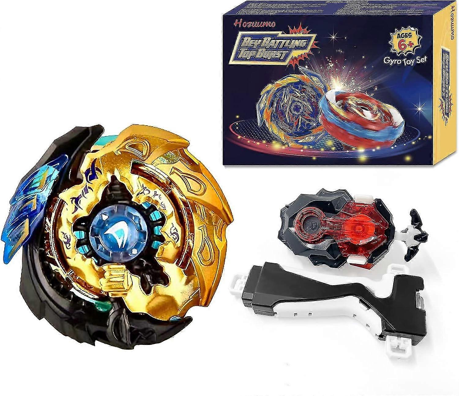 مجموعة باي أرينا بليد بيرست توربو ، 4D ميتال فيوجن فايت سبيرنينج توب ، مع قاذفة قتالية ، مجموعات هدايا للأطفال ، B-85