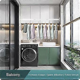 Hooks,White)Clothes Drying Rack,Laundry Drying Rack,Laundry Room