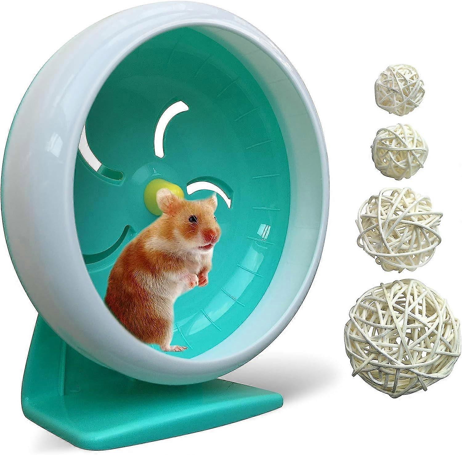 Hamster Wheel,Silent Turntable, Quiet Hamster Wheel, Super Silent Hamster Sports Wheel,Adjustable Stand Silent Rotating Hamster Wheel,Suitable For Ham