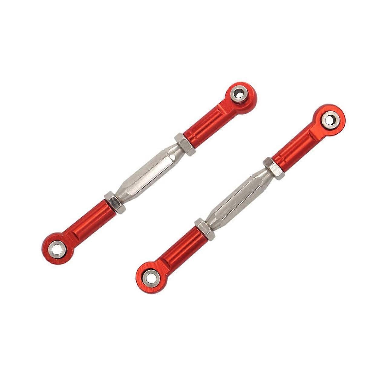 2Pcs Metal Adjustable Steering Linkage Servo Link Pull Rod for Slash 5807 HQ727 1/10 RC Car Upgraded Parts,1