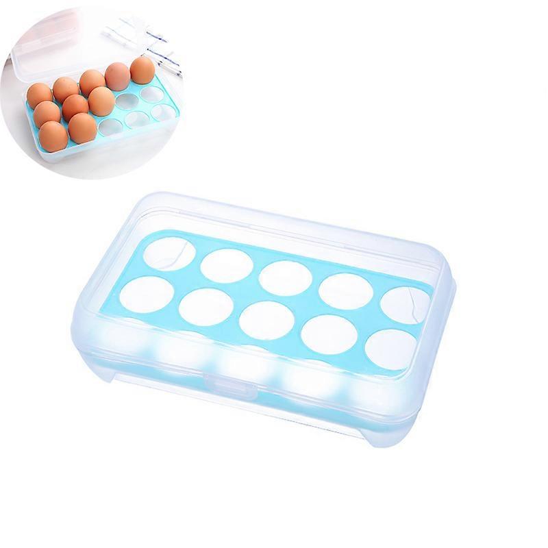 Egg Holder - Plastic Storage Box for Shatterproof Egg Container (Fridge)