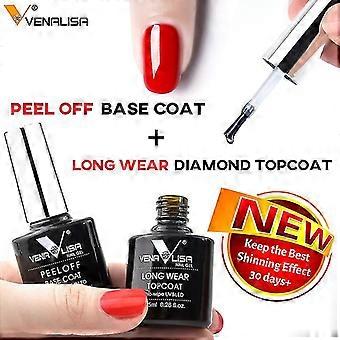 2 stks nail set base rubberen afdichting laag kan worden afgepeld van de basis rubber slijtvaste diamant